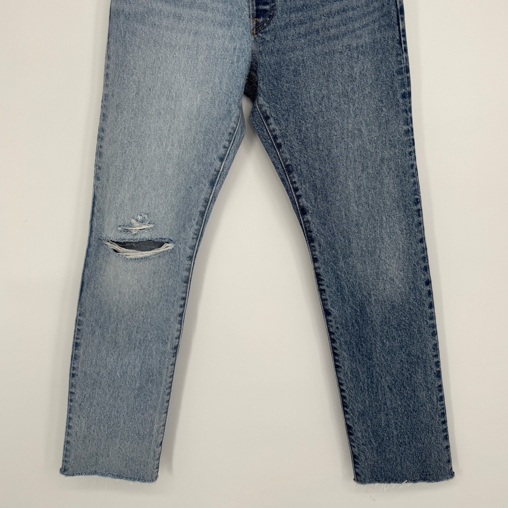 Levi's Premium 501 Original Two Tone Jeans 27 Blue High Rise Straight Leg Denim - Picture 5 of 12